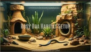 rosy boa habitat setup