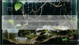 safety considerations when using foggers in ball python terrariums