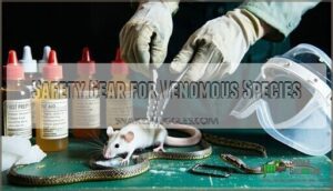 safety gear for venomous species