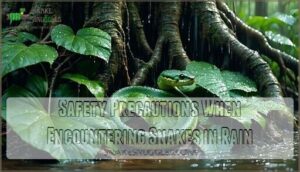 safety precautions when encountering snakes in rain