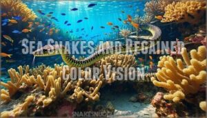 sea snakes and regained color vision