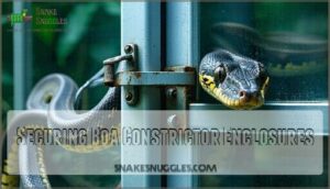 securing boa constrictor enclosures