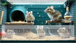 selecting and pairing breeding mice