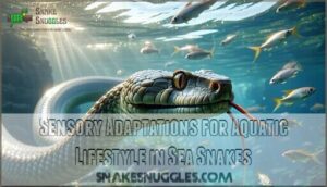 sensory adaptations for aquatic lifestyle in sea snakes