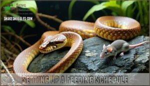 setting up a feeding schedule