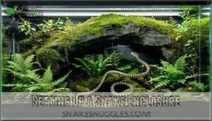 setting up a snake enclosure