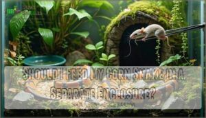 should i feed my corn snake in a separate enclosure