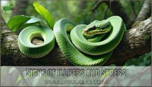 signs of illness and stress
