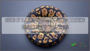 signs of illness in ball python