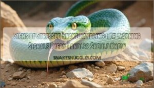 signs of stressed snake handling