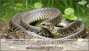 snake and rodent interaction