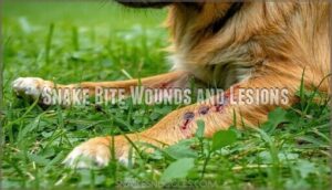 snake bite wounds and lesions