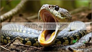 snake choking myth