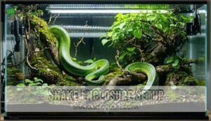 snake enclosure setup
