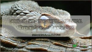 snake eye infection symptoms