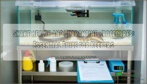 snake health and quarantine procedures