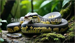 snake poop and health issues