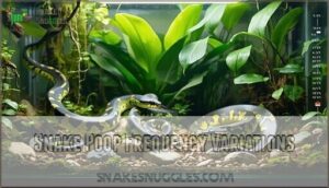 snake poop frequency variations