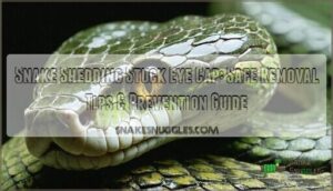 snake shedding stuck eye cap