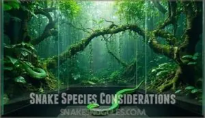 snake species considerations snake species considerations