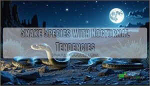 snake species with nocturnal tendencies