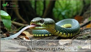 snake taste and hunting