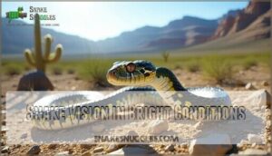 snake vision in bright conditions