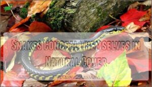 snakes conceal themselves in natural cover