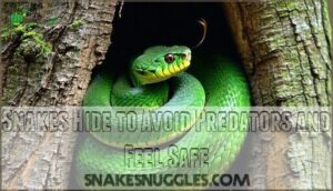 snakes hide to avoid predators and feel safe
