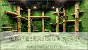 space for movement and climbing