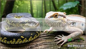 species specific considerations