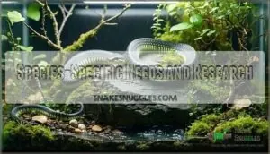 species-specific needs and research species-specific needs and research