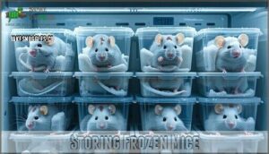 storing frozen mice