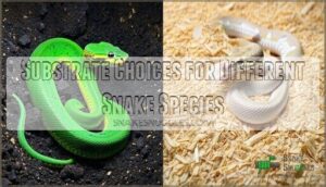 substrate choices for different snake species