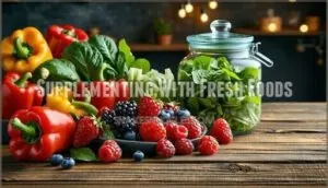 supplementing with fresh foods supplementing with fresh foods