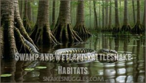swamp and wetland rattlesnake habitats