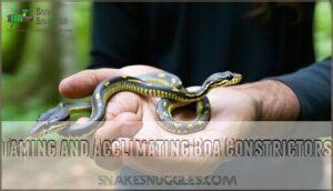 taming and acclimating boa constrictors