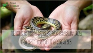 taming tips for successful boa constrictor handling