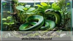 tank size and material