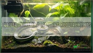 temperature and lighting requirements