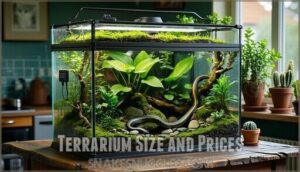 terrarium size and prices