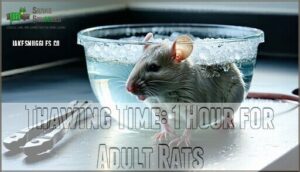 thawing time: 1 hour for adult rats