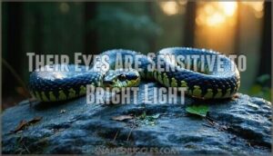 their eyes are sensitive to bright light