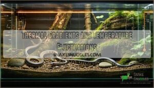 thermal gradients and temperature fluctuations
