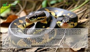 this behavior gives them their name ball python