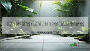 tile or bare enclosures advantages