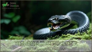 time frame of venom effects