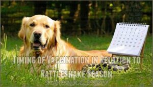 timing of vaccination in relation to rattlesnake season