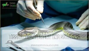 tissue replacement and suturing