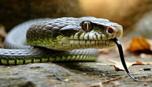 tongue and heat pit complement snake vision